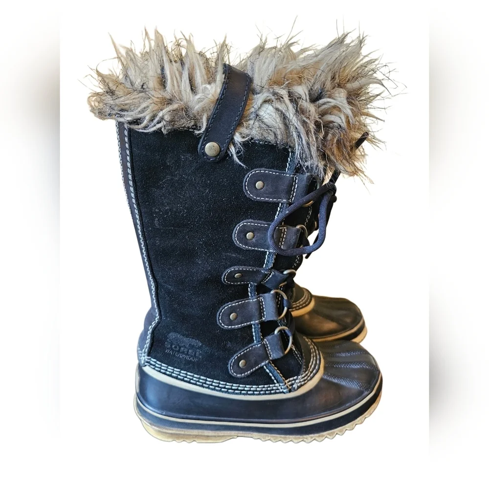 Sorel women's waterproof winter snow boots size 6 black - Picture 1 of 10